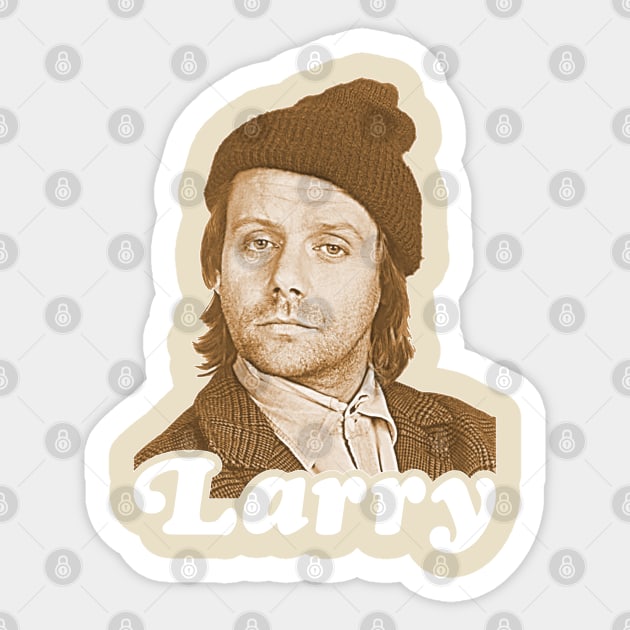 Hi. I'm Larry. This is my brother Darryl. This is my other brother Darryl. Sticker by darklordpug